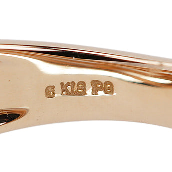 エステール ダイヤモンド リング K18ピンクゴールド ESTELLE 透かし【中古】【902612】