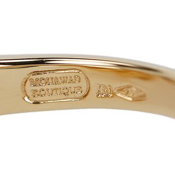 モワード ダイヤモンド リング K18イエローゴールド MOUAWAD 花 フラワー 植物 ボタニカル【中古】【902616】