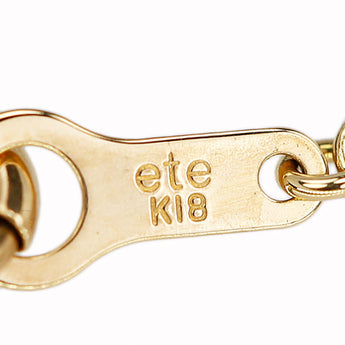 エテ ダイヤモンド ネックレス K18イエローゴールド ete C イニシャル アルファベット 頭文字 英語 華奢【中古】【902643】