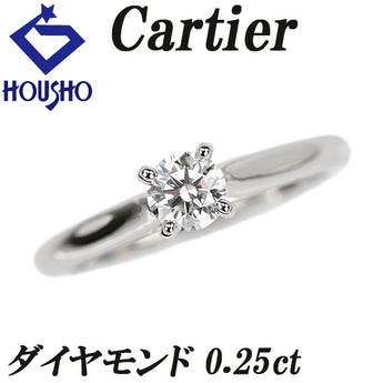 カルティエ ダイヤモンド ソリテール リング Pt950 CARTIER #47 一粒石 ソリティア 4本爪【中古】【902652】