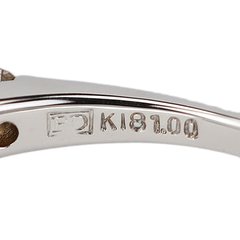 カシケイ ブラウンダイヤモンド ネイキッド リング K18ホワイトゴールド Kashikey【中古】【902655】