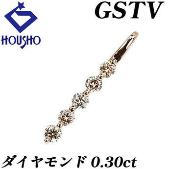 ジーエスティービー ブラウンダイヤモンド ペンダントトップ K18ピンクゴールド GSTV【中古】【902677】