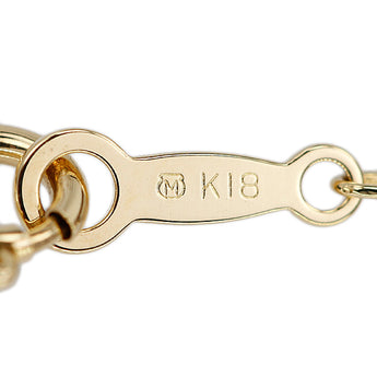 ミキモト アコヤ真珠 ネックレス K18イエローゴールド MIKIMOTO 透かし 花 フラワー 植物 ボタニカル【中古】【902684】