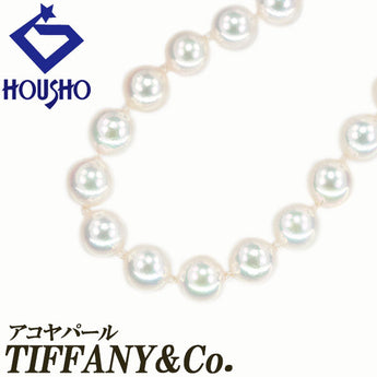 ティファニー アコヤ真珠 シグネチャー ネックレス K18イエローゴールド TIFFANY&Co. 連【中古】【902691】