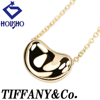 ティファニー ビーン ネックレス K18イエローゴールド TIFFANY&Co. エルサ・ペレッティ 豆 地金のみ 石なし【中古】【902696】