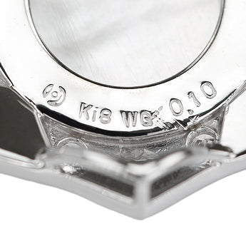 タサキ 田崎真珠 マベパール ネックレス ダイヤモンド シェル K18ホワイトゴールド TASAKI【中古】【902698】