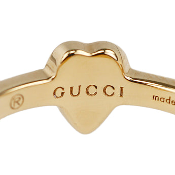 グッチ ハート アイコン リング K18イエローゴールド GUCCI #9 GG ロゴ 地金のみ 石なし【中古】【902733】