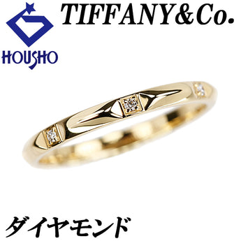 ティファニー ダイヤモンド トゥルー リング K18イエローゴールド TIFFANY&Co. メンズ ユニセックス【中古】【902740】