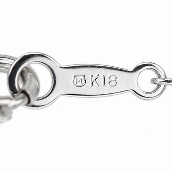 ミキモト ダイヤモンド ネックレス K18ホワイトゴールド MIKIMOTO Y字【中古】【902768】