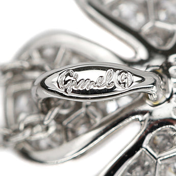 ギメル ダイヤモンド ネックレス ダイヤモンド Pt950 Gimel 花 フラワー 植物 ボタニカル パヴェ【中古】【902772】