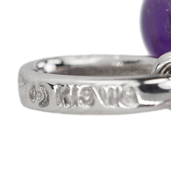 タサキ 田崎真珠 クォーツ ペンダントトップ アメジスト 淡水真珠 K18ホワイトゴールド TASAKI【中古】【902791】