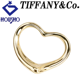 ティファニー オープンハート ペンダントトップ K18イエローゴールド TIFFANY&Co. エルサ・ペレッティ 地金のみ 石なし【中古】【902909】