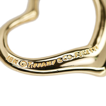 ティファニー オープンハート ペンダントトップ K18イエローゴールド TIFFANY&Co. エルサ・ペレッティ 地金のみ 石なし【中古】【902909】