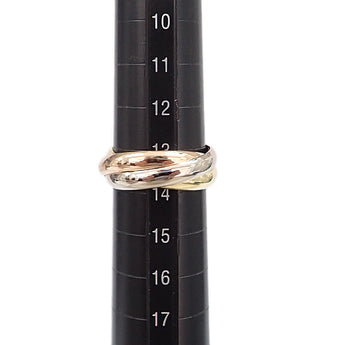 カルティエ トリニティ リング K18イエローゴールド K18ホワイトゴールド K18ピンクゴールド CARTIER #54 スリーカラーゴールド 3連 地金のみ 石なし【中古】【902915】