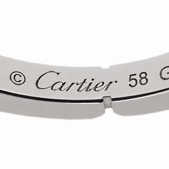 カルティエ マイヨン パンテール リング K18ホワイトゴールド CARTIER #58 メンズ ユニセックス 地金のみ 石なし【中古】【902919】