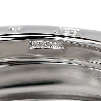 ブルガリ ビーゼロワン リング K18ホワイトゴールド BVLGARI #50 4バンド Bzero1 B-zero1 幅広 太め 地金のみ 石なし【中古】【902923】