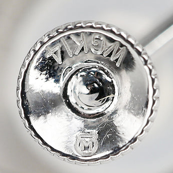 ミキモト ブルーサファイア イヤリング ダイヤモンド K14ホワイトゴールド MIKIMOTO パヴェ【中古】【902970】