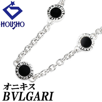 ブルガリ オニキス ブルガリブルガリ ネックレス K18ホワイトゴールド BVLGARI【中古】【902992】