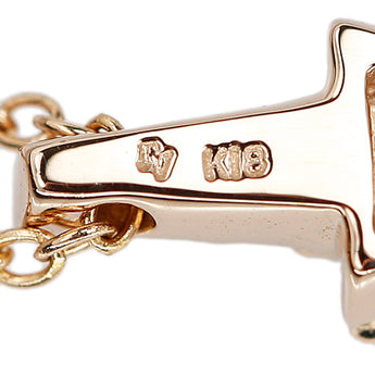 ポンテヴェキオ サファイア ネックレス ダイヤモンド K18ピンクゴールド Ponte Vecchio エッフェル塔 タワー【中古】【903049】