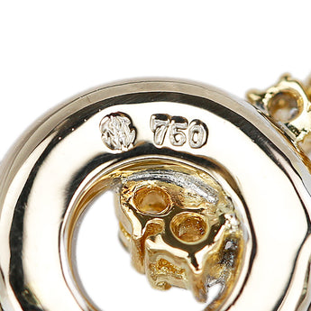 モニッケンダム ダイヤモンド ネックレス K18ホワイトゴールド K18イエローゴールド Pt850 MONNICKENDAM サークル ラウンド 円 丸 ロング【中古】【903050】