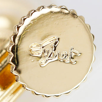 ジュネ サファイア イヤリング K18イエローゴールド Jeunet 揺れる【中古】【903057】