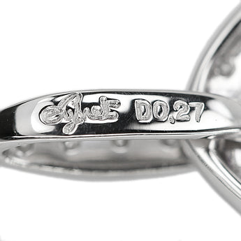 ジュネ アメジスト ペンダントトップ ダイヤモンド K18ホワイトゴールド Jeunet 花 フラワー 植物 ボタニカル【中古】【903104】