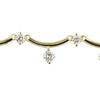 モニッケンダム ダイヤモンド ネックレス K18イエローゴールド MONNICKENDAM【中古】【903120】