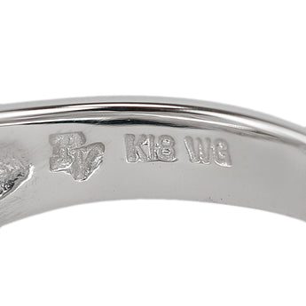 ポンテヴェキオ ダイヤモンド リング K18ホワイトゴールド Ponte Vecchio リボン【中古】【903399】