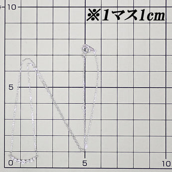 ダイヤモンド ネックレス K10ホワイトゴールド カーブ 華奢【中古】【904011】